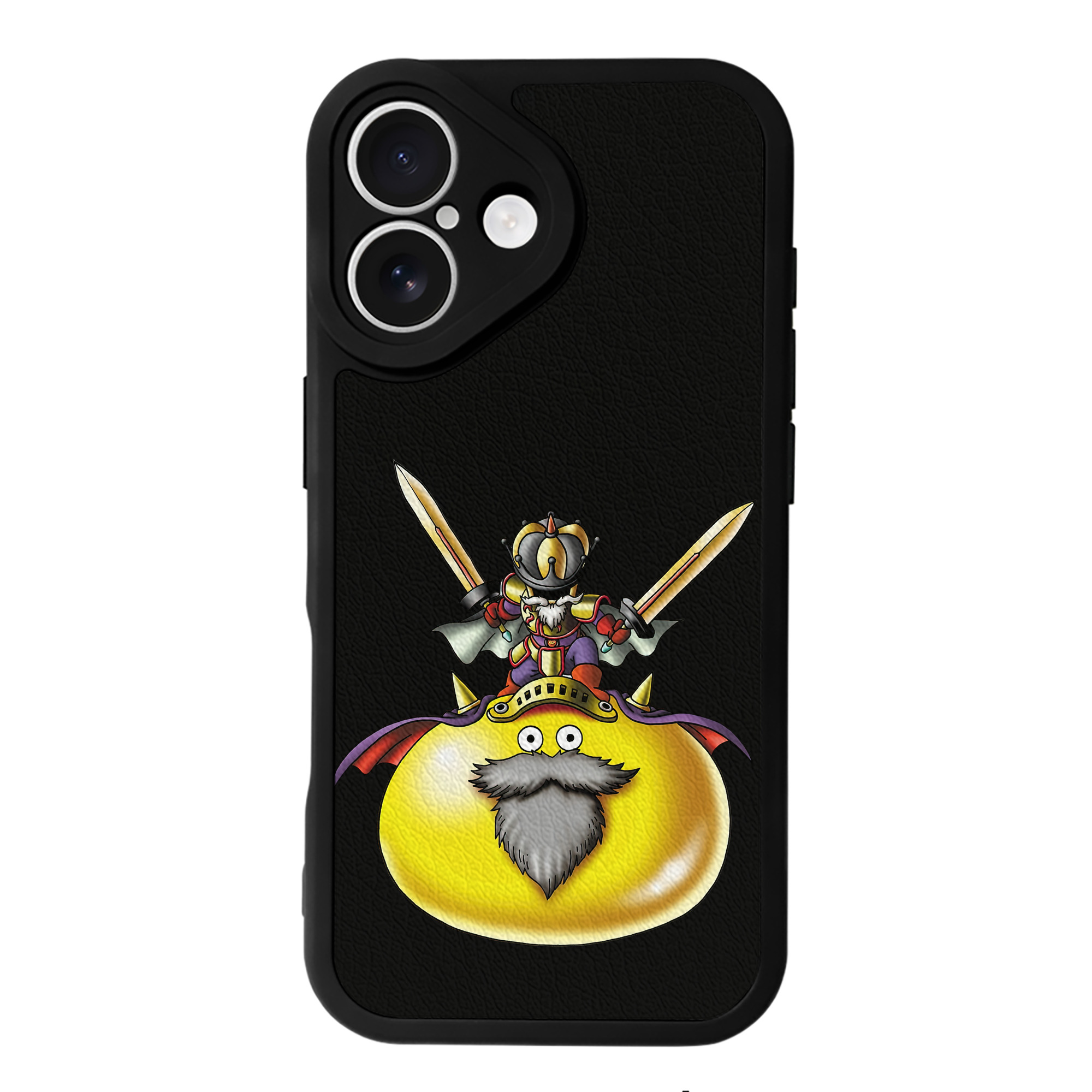 （画像用） ドラゴンクエスト Doragon Kuesuto Dragon Quest 【iPhone 16シリーズ対応】シリコンスマホケース（レザー調） 材質：シリコン